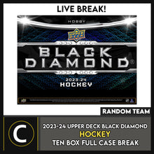 Load image into Gallery viewer, 2023-24 UPPER DECK BLACK DIAMOND HOCKEY 10 BOX (FULL CASE) BREAK #H3160 - RANDOM TEAM