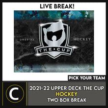 Load image into Gallery viewer, 2021-22 UPPER DECK THE CUP HOCKEY 2 BOX BREAK #H3085 - PICK YOUR TEAM