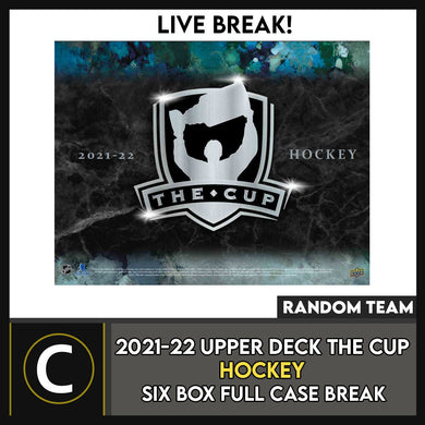 2021-22 UPPER DECK THE CUP HOCKEY 3 BOX (HALF CASE) BREAK #H3087 - RANDOM TEAM