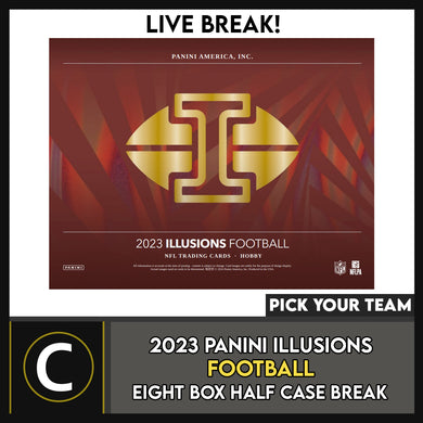 2023 PANINI ILLUSIONS FOOTBALL 8 BOX (HALF CASE) BREAK #F3091 - PICK YOUR TEAM