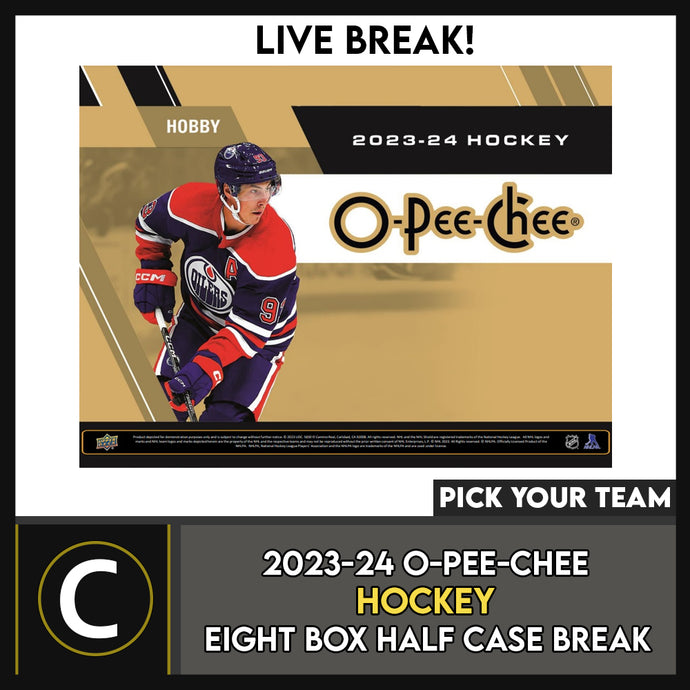 2023-24 O-PEE-CHEE HOCKEY 8 BOX (HALF CASE) BREAK #H3119 - PICK YOUR TEAM