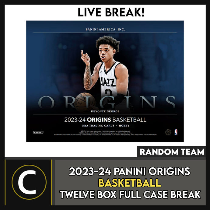 2023-24 PANINI ORIGINS BASKETBALL 12 BOX (FULL CASE) BREAK #B3072 - RANDOM TEAMS