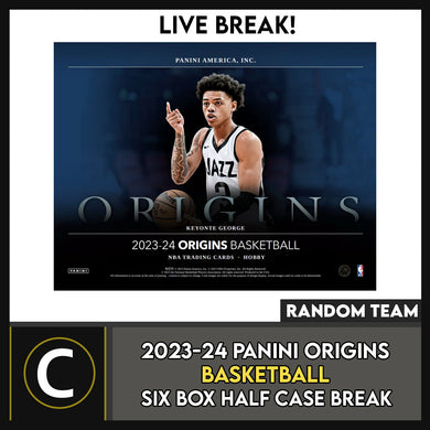 2023-24 PANINI ORIGINS BASKETBALL 6 BOX (HALF CASE) BREAK #B3073 - RANDOM TEAMS