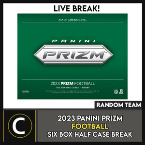 2023 PANINI PRIZM FOOTBALL 6 BOX (HALF CASE) BREAK #F3065 - RANDOM TEAMS