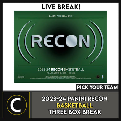 2023-24 PANINI RECON BASKETBALL 3 BOX BREAK #B3076 - PICK YOUR TEAM