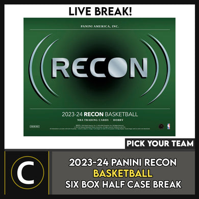 2023-24 PANINI RECON BASKETBALL 6 BOX (HALF CASE) BREAK #B3075 - PICK YOUR TEAM