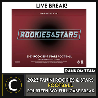 2023 PANINI ROOKIES & STARS FOOTBALL 14 BOX (FULL CASE) BREAK #F3081 - RANDOM TEAMS
