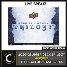 Load image into Gallery viewer, 2020-21 UPPER DECK TRILOGY HOCKEY 10 BOX FULL CASE BREAK #H1143 - PICK YOUR TEAM