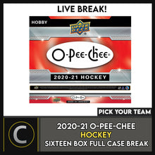 Load image into Gallery viewer, 2020-21 O-PEE-CHEE HOCKEY 16 HOBBY BOX (FULL CASE) BREAK #H905 - PICK YOUR TEAM