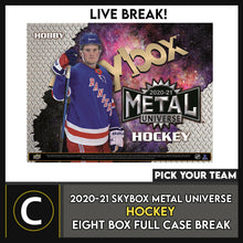 Load image into Gallery viewer, 2020-21 UPPER DECK SKYBOX METAL HOCKEY 8 BOX CASE BREAK #H1242 - PICK YOUR TEAM