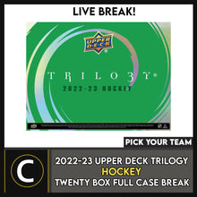 Load image into Gallery viewer, 2022-23 UPPER DECK TRILOGY HOCKEY 20 BOX FULL CASE BREAK #H1616 - PICK YOUR TEAM