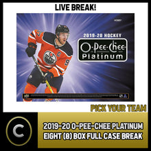 Load image into Gallery viewer, 2019-20 O-PEE-CHEE PLATINUM 8 BOX (FULL CASE) BREAK #H809 - PICK YOUR TEAM