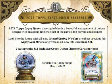 2022 Topps Gypsy Queen Baseball Sealed Hobby Box - Free Shipping