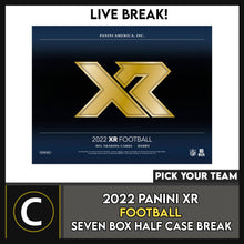 Load image into Gallery viewer, 2022 PANINI XR FOOTBALL 7 BOX (HALF CASE) BREAK #F1093 - PICK YOUR TEAM