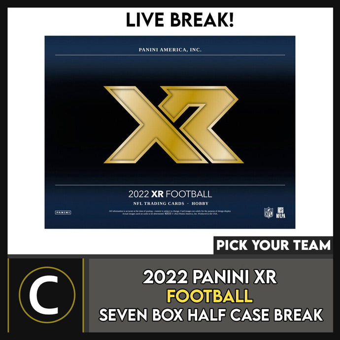 2022 PANINI XR FOOTBALL 7 BOX (HALF CASE) BREAK #F1093 - PICK YOUR TEAM