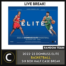 Load image into Gallery viewer, 2022-23 DONRUSS ELITE BASKETBALL 6 BOX (HALF CASE) BREAK #B914 - RANDOM TEAMS