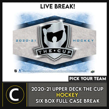 Load image into Gallery viewer, 2020-21 UPPER DECK THE CUP HOCKEY 6 BOX FULL CASE BREAK #H1521 - PICK YOUR TEAM