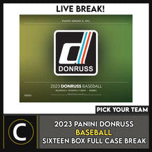 Load image into Gallery viewer, 2023 PANINI DONRUSS BASEBALL 16 BOX (FULL CASE) BREAK #A1754 - PICK YOUR TEAM