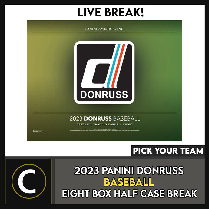 2023 PANINI DONRUSS BASEBALL 8 BOX (HALF CASE) BREAK #A1755 - PICK YOUR TEAM