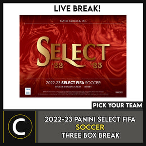 2022/23 PANINI SELECT FIFA SOCCER 3 BOX BREAK #S309 - PICK YOUR TEAM