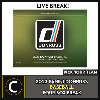 2023 PANINI DONRUSS BASEBALL 4 BOX BREAK #A1756 - PICK YOUR TEAM