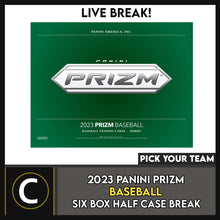 Load image into Gallery viewer, 2023 PANINI PRIZM BASEBALL 6 BOX (HALF CASE) BREAK #A2027 - PICK YOUR TEAM