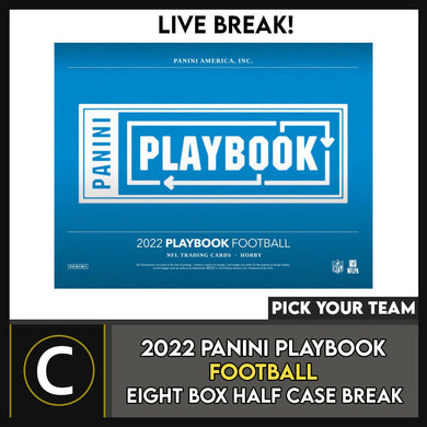 2022 PANINI PLAYBOOK FOOTBALL 8 BOX (HALF CASE) BREAK #F1166 - PICK YOUR TEAM