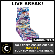 Load image into Gallery viewer, 2026 TOPPS COSMIC CHROME BASEBALL 4 BOX (HALF CASE) BREAK #A3478 - RANDOM TEAMS