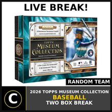 Load image into Gallery viewer, 2026 TOPPS MUSEUM COLLECTION BASEBALL 2 BOX BREAK #A3485 - RANDOM TEAMS