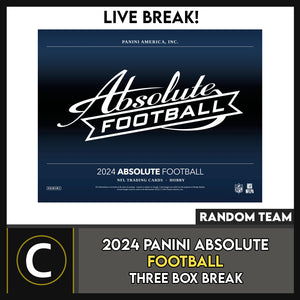 2024 PANINI ABSOLUTE FOOTBALL 1 BOX BREAK #F3219 - RANDOM TEAMS