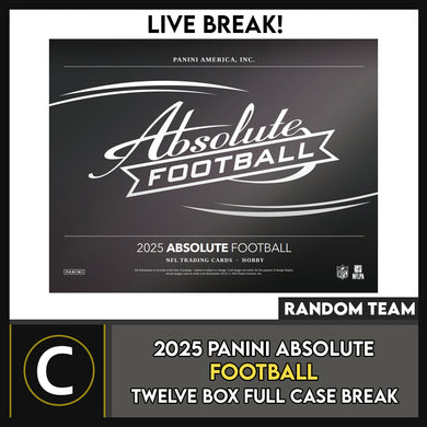 2025 PANINI ABSOLUTE FOOTBALL 6 BOX (HALF CASE) BREAK #F3344 - RANDOM TEAMS