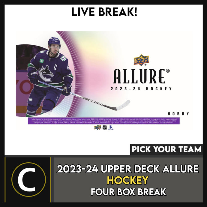 2023-24 UPPER DECK ALLURE HOCKEY 4 BOX BREAK #H3289