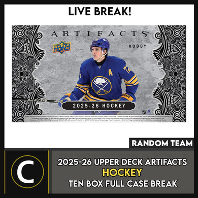 2025-26 UPPER DECK ARTIFACTS HOCKEY 5 BOX (HALF CASE) BREAK #H3645 - RANDOM TEAM