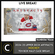 Load image into Gallery viewer, 2024-25 UPPER DECK ARTIFACTS HOCKEY 10 BOX (INNER CASE) BREAK #H3391 - RANDOM TEAM