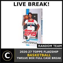 Load image into Gallery viewer, 2026-27 TOPPS FLAGSHIP BASKETBALL 12 BOX (FULL CASE) BREAK #B3311 - RANDOM TEAMS