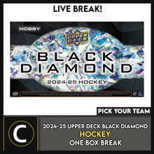 Load image into Gallery viewer, 2024-25 UPPER DECK BLACK DIAMOND HOCKEY 1 BOX BREAK #H3417 - PICK YOUR TEAM