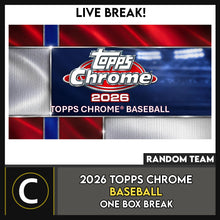 Load image into Gallery viewer, 2025-26 TOPPS CHROME UPDATE BASKETBALL 1 BOX BREAK #B3301 - RANDOM TEAMS