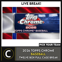Load image into Gallery viewer, 2025-26 TOPPS CHROME UPDATE BASKETBALL 12 BOX (FULL CASE) BREAK #B3295 - PICK YOUR TEAM