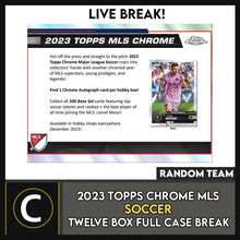 Load image into Gallery viewer, 2023 TOPPS CHROME MLS SOCCER 6 BOX (HALF CASE) BREAK #S3009 - RANDOM TEAMS