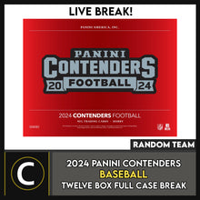 Load image into Gallery viewer, 2024 PANINI CONTENDERS FOOTBALL 12 BOX (FULL CASE) BREAK #F3296 - RANDOM TEAMS