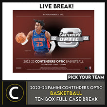 Load image into Gallery viewer, 2022-23 PANINI CONTENDERS OPTIC BASKETBALL 10 BOX CASE BREAK #B3011 - PICK YOUR TEAM
