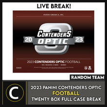 Load image into Gallery viewer, 2023 PANINI CONTENDERS OPTIC FOOTBALL 10 BOX (HALF CASE) BREAK #F3132 - RANDOM TEAMS