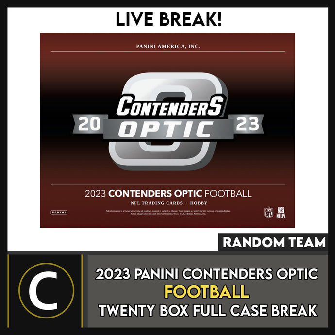 2023 PANINI CONTENDERS OPTIC FOOTBALL 10 BOX (HALF CASE) BREAK #F3132 - RANDOM TEAMS