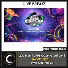 Load image into Gallery viewer, 2025-26 TOPPS THREE BASKETBALL 2 BOX BREAK #B3273 - PICK YOUR TEAM