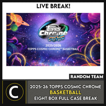 Load image into Gallery viewer, 2025-26 TOPPS COSMIC CHROME BASKETBALL 8 BOX (FULL CASE) BREAK #B3274 - RANDOM TEAMS