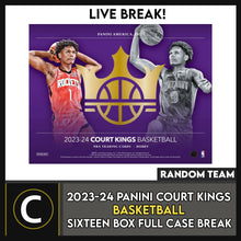 Load image into Gallery viewer, 2023-24 PANINI COURT KINGS BASKETBALL 16 BOX (FULL CASE) BREAK #B3056 - RANDOM TEAMS