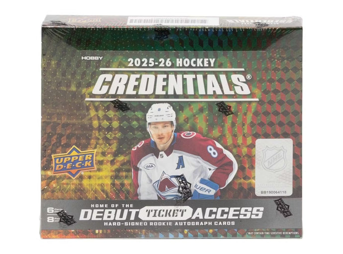 2025-26 UPPER DECK CREDENTIALS HOCKEY 5 BOX (HALF CASE) BREAK