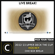 Load image into Gallery viewer, 2022-23 UPPER DECK THE CUP HOCKEY 1 BOX BREAK #H3319 - PICK YOUR TEAM