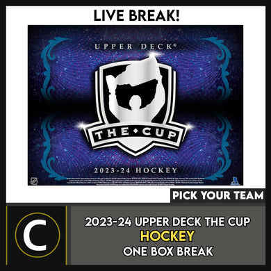 2023-24 UPPER DECK THE CUP HOCKEY 1 BOX BREAK #H3553 - PICK YOUR TEAM