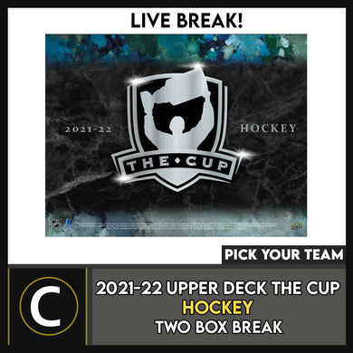 2021-22 UPPER DECK THE CUP HOCKEY 2 BOX BREAK #H3085 - PICK YOUR TEAM
